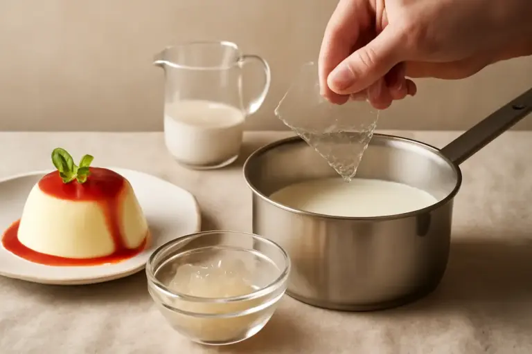 Panna cotta: quando aggiungere la gelatina per non trovarsi con una consistenza gommosa