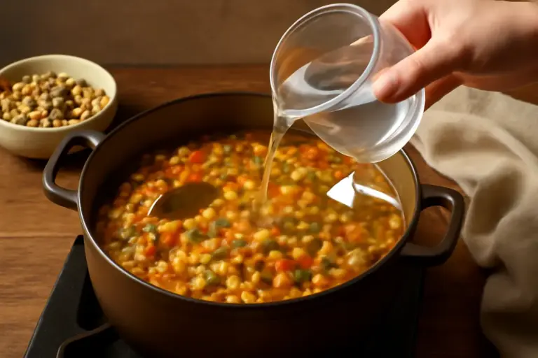 Zuppa di legumi rustica: quando aggiungere l’acqua per non spappolare tutto