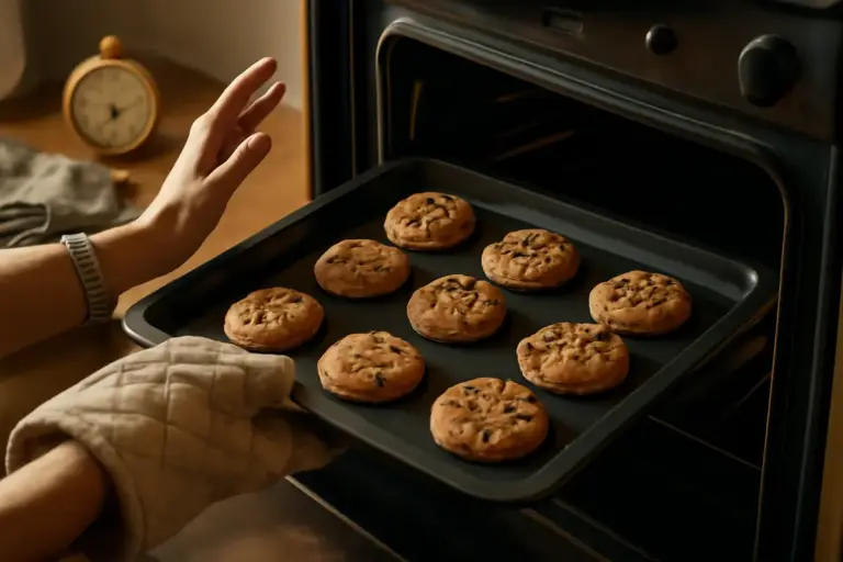 Qual è il momento giusto per sfornare i biscotti? Il colore e il profumo fanno da guida