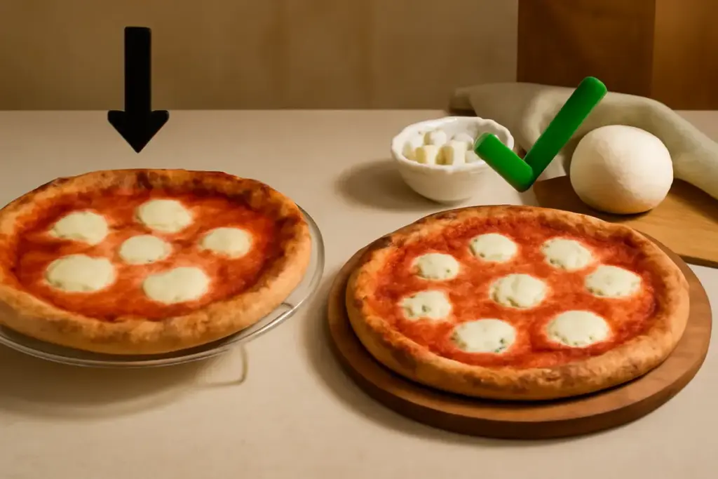 Perché la mozzarella fa acqua sulla pizza? come evitarlo con poche mosse