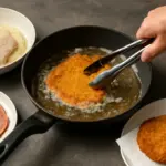 Cottura della cotoletta alla milanese: la panatura doppia e la tecnica della frittura per non perderla nell’olio