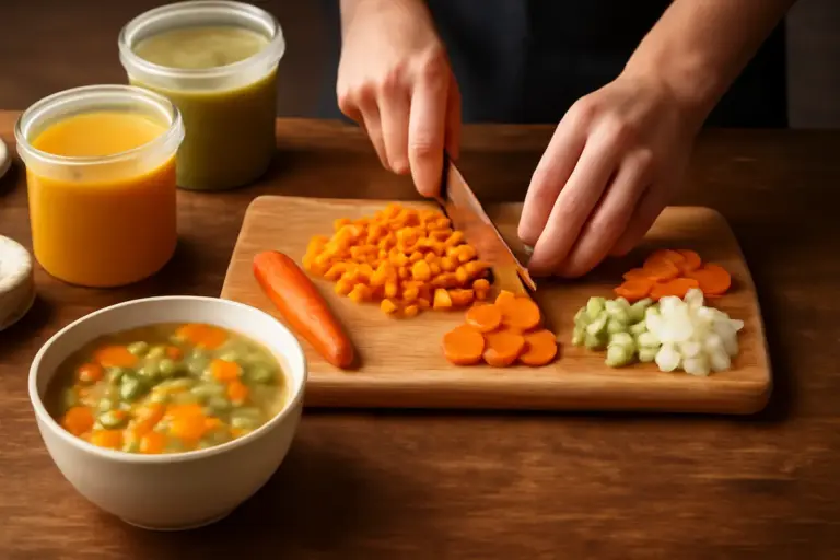 Zuppe e minestre pronte in 15 minuti: scegli il taglio delle verdure che accelera tutto