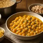 Pasta e ceci cremosa: perché frullare solo una parte dei legumi mantiene consistenza e struttura