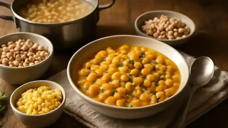 Pasta e ceci cremosa: perché frullare solo una parte dei legumi mantiene consistenza e struttura